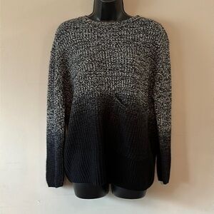 Topshop Oversized Ombré Sweater size 6